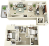 2BR 2.5BA